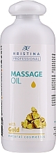 Fragrances, Perfumes, Cosmetics Gold Massage Oil - Hristina Professional Gold Massage Oil