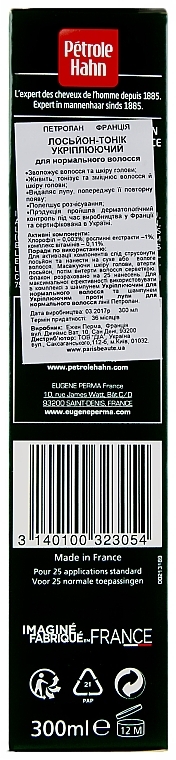 Strengthening Lotion for Normal Hair - Eugene Perma Petrole Hahn Lotion-Tonic Force Kracht 5 — photo N3