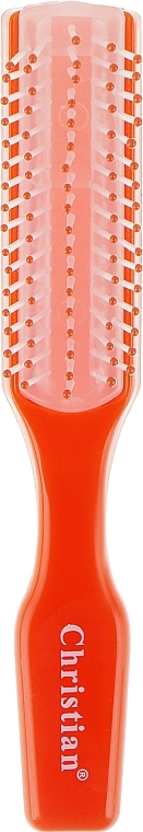 Mini Hair Brush, CR-4236, orange - Christian — photo N1