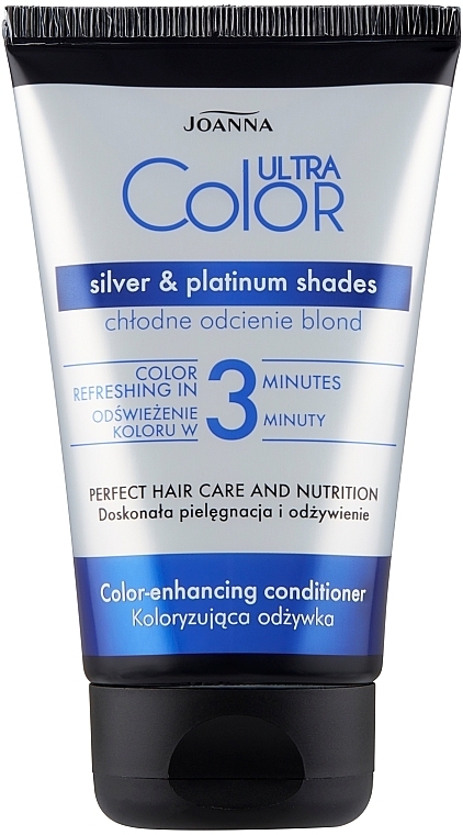 Tinted Hair Conditioner - Joanna Ultra Color System Platinum Shades — photo N2