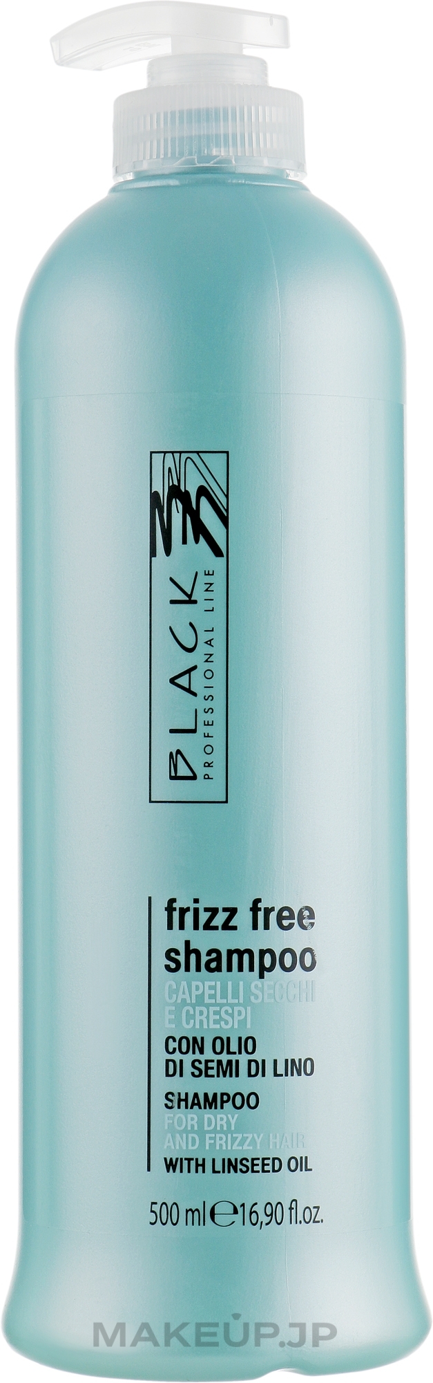 Smoothing Shampoo for Unruly & Frizzy Hair with Dispenser - Black Professional Line — photo 500 ml