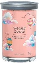 Scented Candle in Glass 'Watercolor Sky', 2 wicks - Yankee Candle Watercolour Skies Singnature — photo N1