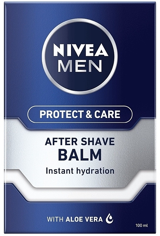 Set - Nivea Men Protect & Care 2021 (ash/balm/100ml + shaving/gel/200ml + deo/50ml + lip/balm/4.8g + bag) — photo N2