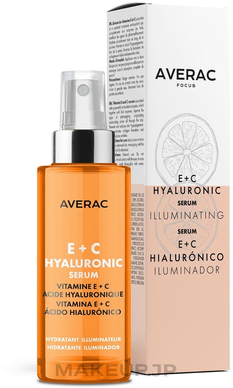 Refreshing Hyaluronic Serum with Vitamins E + C - Averac Focus Hyaluronic Serum With Vitamins E + C — photo 30 ml