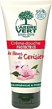 Fragrances, Perfumes, Cosmetics Cherry Blossom Shower Cream Gel  - L'Arbre Vert Cream Shower Gel (mini)