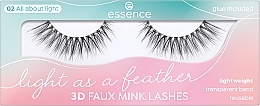 False Lashes - Essence Light As A Feather 3D Faux Mink Lashes 02 All About Light — photo N11