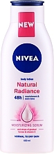 Fragrances, Perfumes, Cosmetics Body Lotion - Nivea Natural Radiance Body Lotion