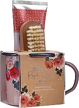 Set - Baylis & Harding Royale Garden Mug Set (h/cr/130ml + nail/brush/1pcs + mug/1pcs) — photo N1