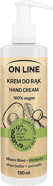 Avocado & Shea Butter Hand Cream - On Line Hand Cream — photo N6