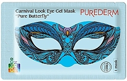 Fragrances, Perfumes, Cosmetics Hydrogel Eye Mask - Purederm Carnival Look Eye Gel Mask Pure Butterfly