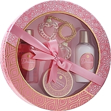 Fragrances, Perfumes, Cosmetics Dreams Set - Accentra Romantic Dreams (sh/gel/150ml + b/lot/150ml + salt/70g + acc)