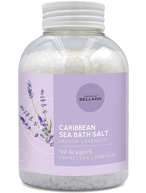 French Lavender Bath Salt - Fergio Bellaro Caribbean Sea Bath Salt French Lavender — photo N1