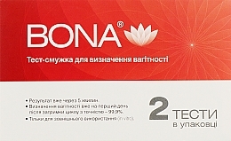 Fragrances, Perfumes, Cosmetics Pregnancy Test Strips, 2 pcs - Bona