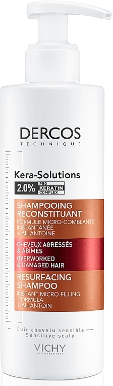 Weak & Damaged Hair Shampoo - Vichy Dercos Kera-Solutions Shampooing Reconstituant — photo N1