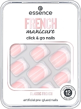 Fragrances, Perfumes, Cosmetics False Nails - Essence French Click and Go Nails French Manicure 