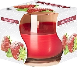 Scented Candle in Glass 'Strawberry' - Bispol Scented Candle — photo N1