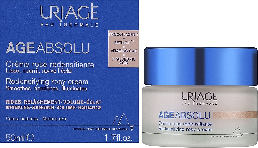 Repairing Rose Face Cream - Uriage Age Absolu Redensifying Rosy Cream — photo N3