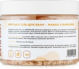 Bath Sea Salt "Mango & Mandarin" - SHAKYLAB Natural Bath Salt — photo N4