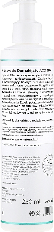 Makeup Remover Milk - Naturativ 360° AOX Cleasing Milk — photo N2