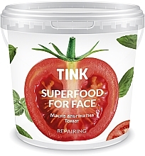 Fragrances, Perfumes, Cosmetics Repairing Alginate Mask 'Tomato & Peptides' - Tink SuperFood For Face Alginate Mask