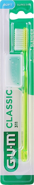 311 Toothbrush, soft, yellow - G.U.M Classic Toothbrush — photo N1