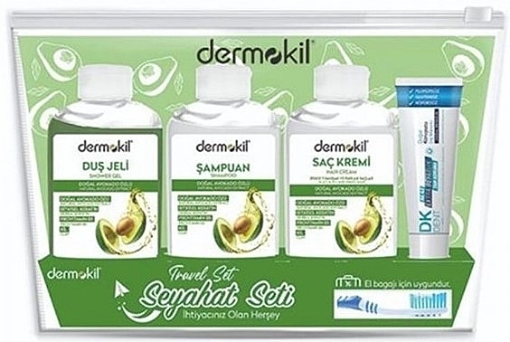 Set, 5 products - Dermokil Avokado Seyahat Seti — photo N1