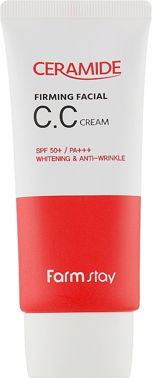 Firming Ceramide Facial CC Cream SPF50+ - Farmstay Ceramide Firming Facial CC Cream — photo N2