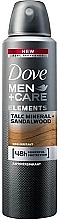 Men Deodorant "Talc and Sandalwood" - Dove Men+Care Elements Talc Mineral+Sandalwood — photo N1