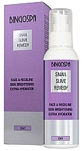 Face and Decollete Cream - BingoSpa Snail Slime Remedy Face And Neckline Skin Brightening Extra Hydrator — photo N1