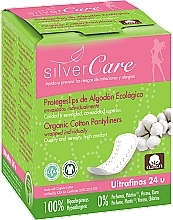 Ultra Thin Pantyliners, 24 pcs - Silver Care Catton Pantyliners — photo N1