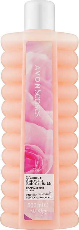 Romantic Sunrise Bath Foam - Avon Senses L'amor Sunrise Rose & Amber Scent Bubble Bath — photo N3