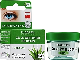 Fragrances, Perfumes, Cosmetics Eye Gel with Eyebright & Aloe Vera - Floslex Lid And Under Eye Gel With Aloe Extract