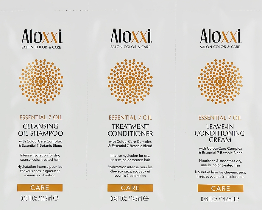 Set - Aloxxi Essential 7 Oil (cond/14.2ml + h/cr/14.2ml + sh/14.2ml) — photo N1