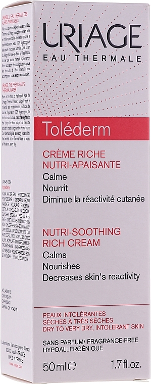 Nourishing Soothing Cream - Uriage Tolederm Riche Nutri-Soothing Cream — photo N1