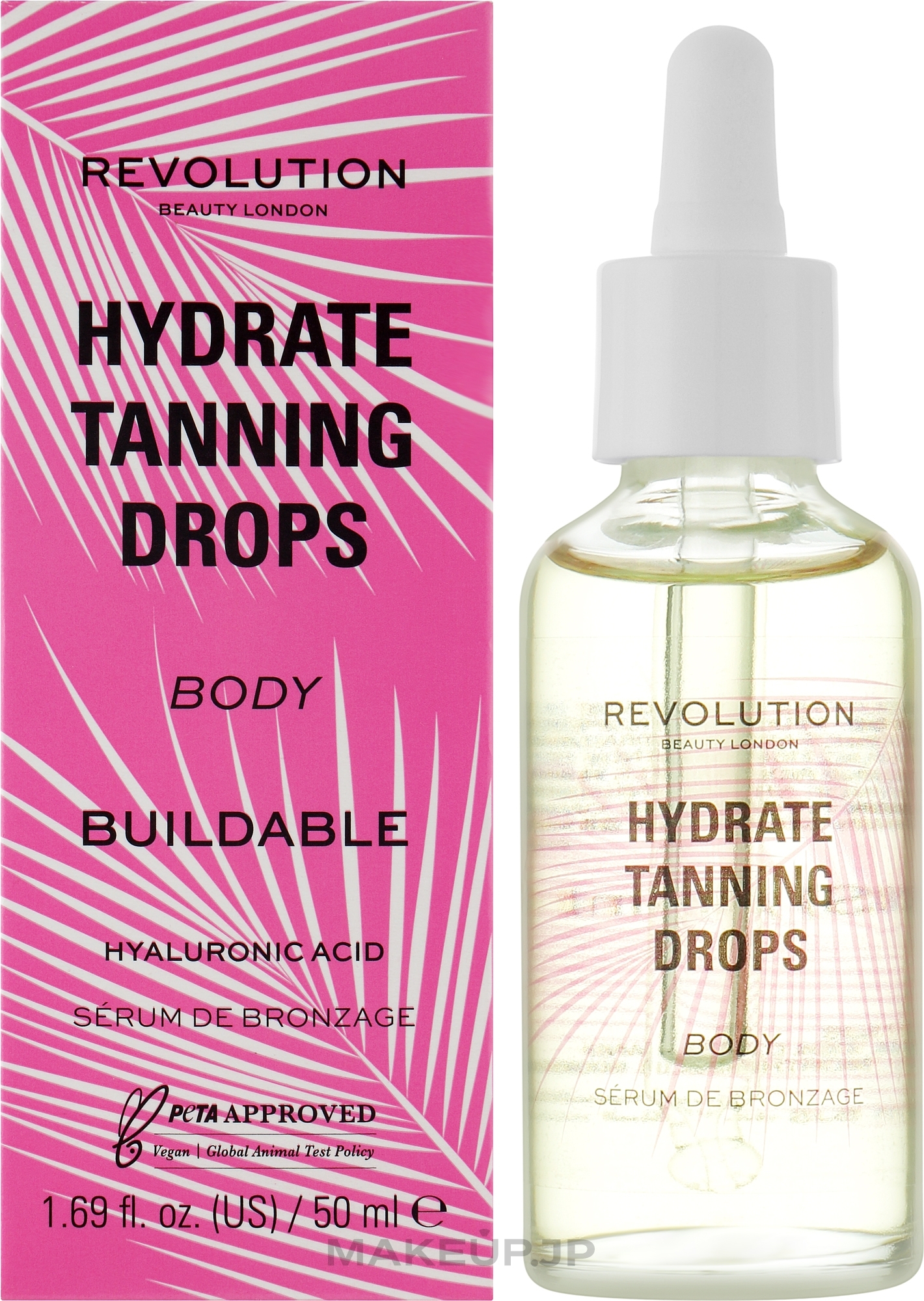 Body Tanning Drops - Makeup Revolution Beauty Hydrate Tanning Drops Body — photo 50 ml
