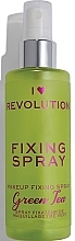 Makeup Fixing Spray - I Heart Revolution Fixing Spray Green Tea — photo N2