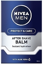Set - Nivea Men Protect & Care 2021 (ash/balm/100ml + shaving/gel/200ml + deo/50ml + lip/balm/4.8g + bag) — photo N2