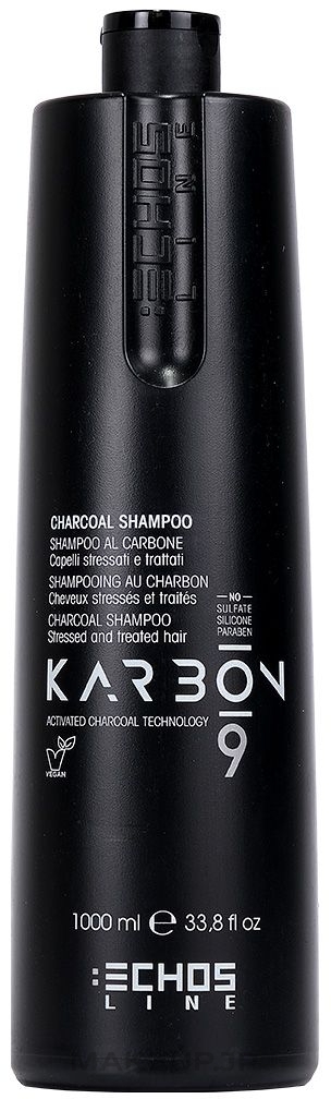 Charcoal Shampoo - Echosline 9 Charcoal Shampoo — photo 350 ml