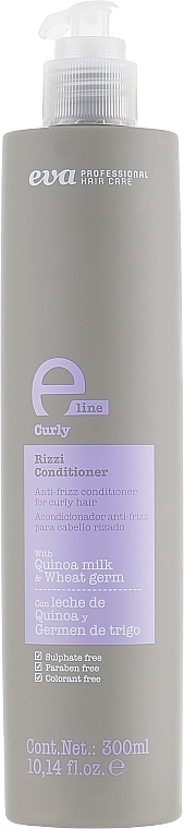 Smoothing Conditioner for All Hair Types - Eva Professional E-line Curly Conditioner — photo N3