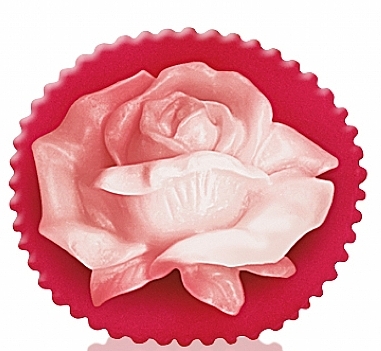 Glycerin Soap "Rose", red-white - Bulgarian Rose Soap — photo N1