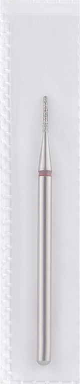 Diamond Nail File Drill Bit, frustum, L-6 mm, 1.0 mm, red - Head The Beauty Tools — photo N1