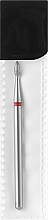 Nail File Drill Bit, bullet, 1,8 mm, red-silver - Head The Beauty Tools — photo N1