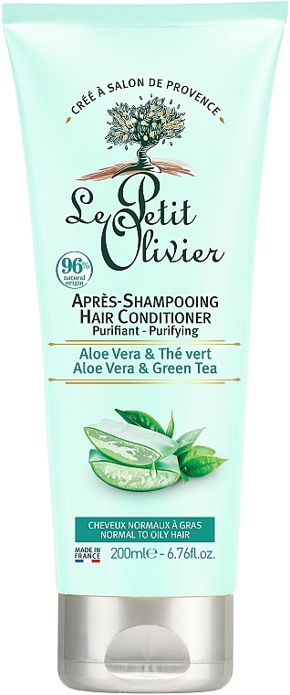 Normal & Oily Hair Conditioner - Le Petit Olivier Aloe Vera & Green Tea — photo N1