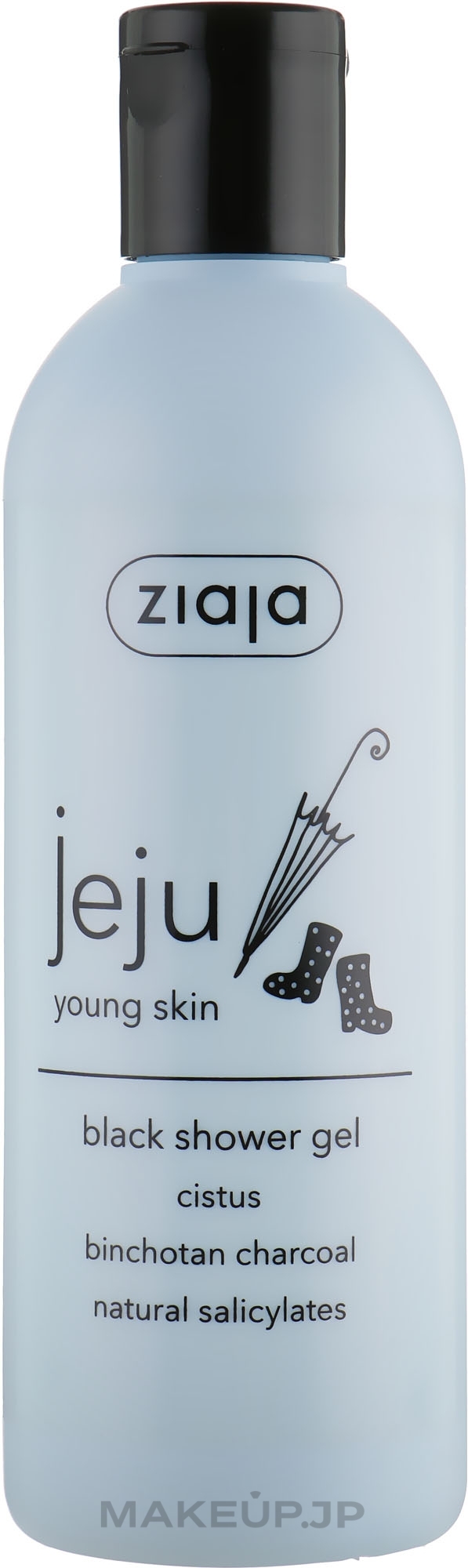 Black Liquid Soap with Charcoal - Ziaja Jeju  — photo 300 ml