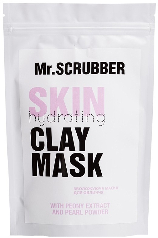 Moisturizing Face Mask - Mr.Scrubber Skin Hydrating Peony Extract Clay Mask — photo N1