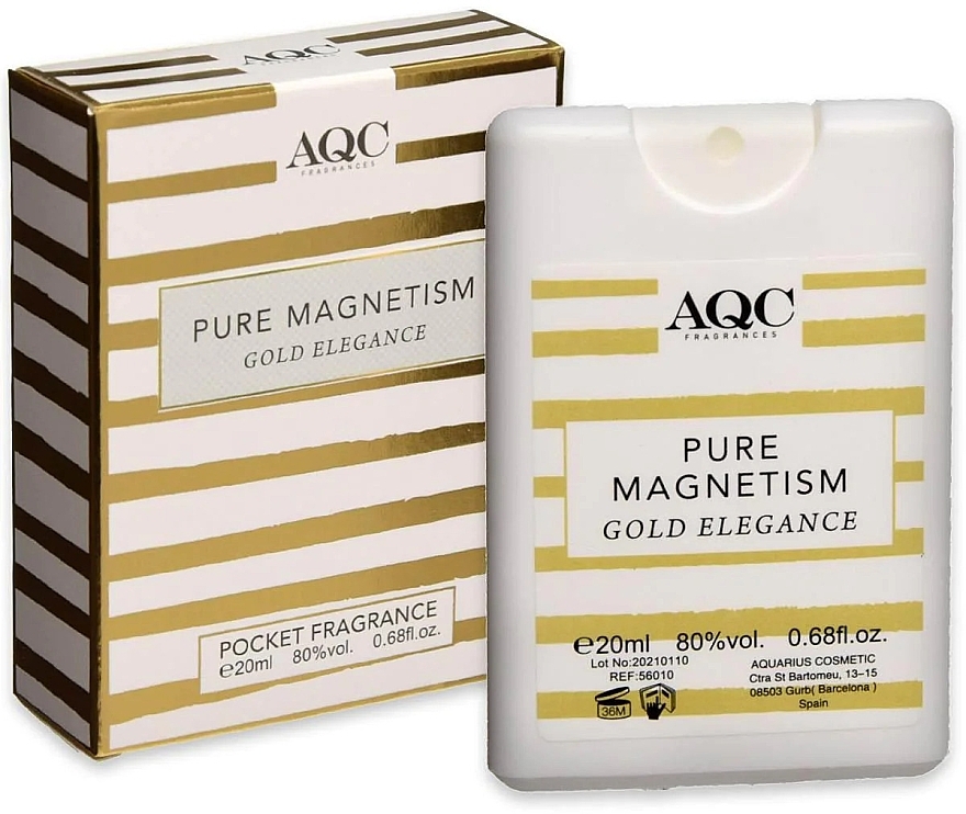 AQC Fragrances Pure Magnetism Gold Elegance - Eau de Toilette — photo N2