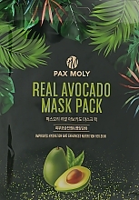 Avocado Sheet Mask - Pax Moly Real Avocado Mask Pack — photo N1