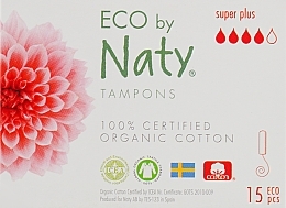 Fragrances, Perfumes, Cosmetics Tampons 'Super Plus', 15 pcs. - Naty