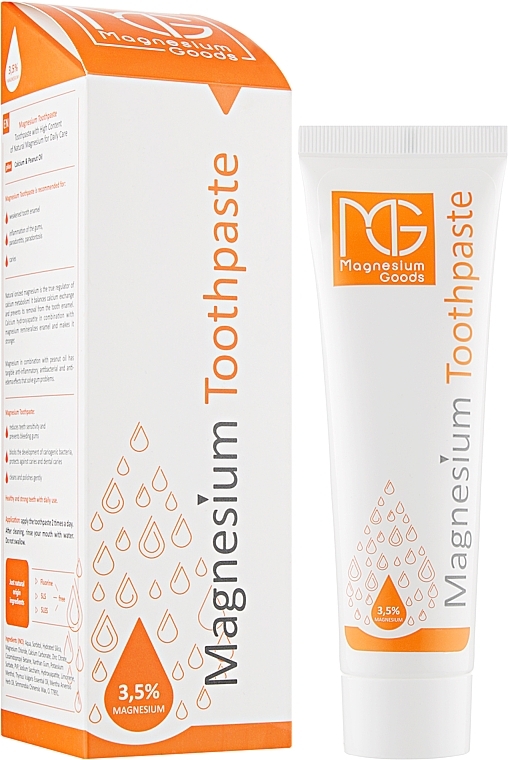 Magnesium & Calcium Toothpaste, fluoride-free - Magnesium Goods Toothpaste — photo N2