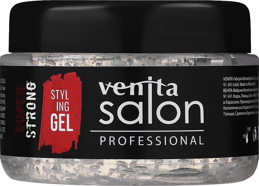 Hair Gel - Venita Salon Professional Styling Gel Super & Mega Strong — photo N1